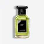 زجاجة عطر Vétiver Fauve من جيرلان بسائل أخضر فاتح وغطاء أسود